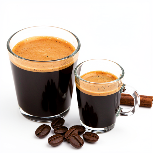 Świeżo zaparzona mocna kawa (espresso)