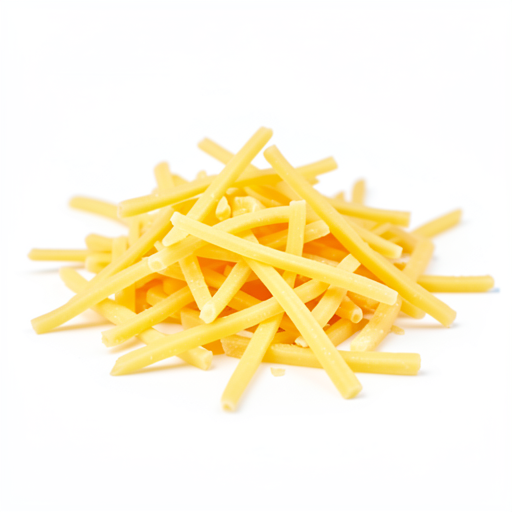 Grated yellow cheese