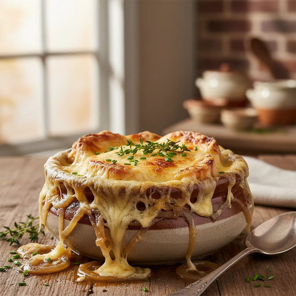 Recipe for: Zupa cebulowa zapiekana z serem - photo 1