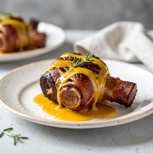 Braised Pork Knuckle in Beer with Honey-Mustard Glaze - photo 1