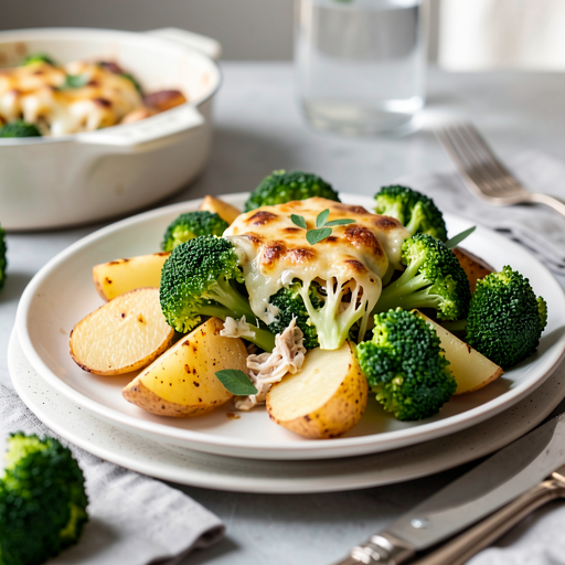 Easter casserole with potatoes and broccoli - photo 1