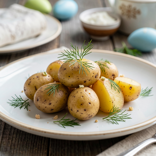 Recipe for: Young potatoes with dill (Easter side dish) - photo 1