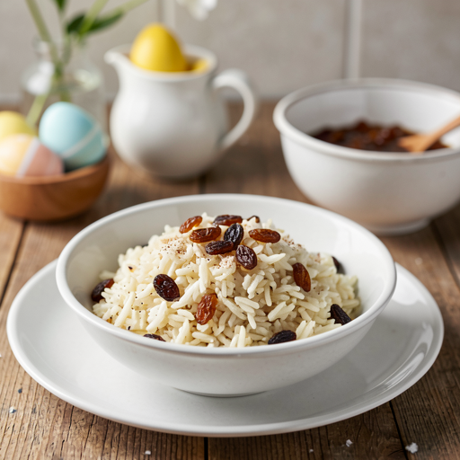 Rice with raisins in a lemon-cinnamon note (Easter side dish) - photo 1