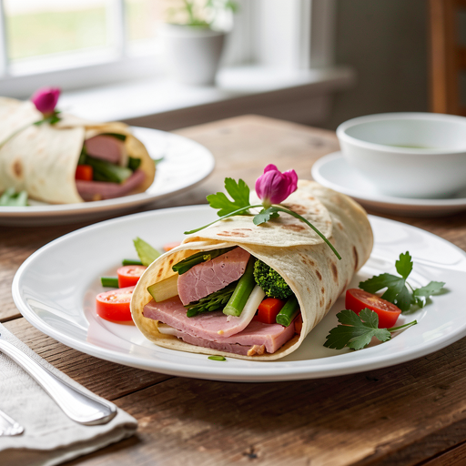 Ham and Spring Vegetable Wraps (Easter) - photo 1