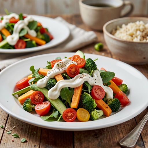Easter vegetable salad with mayonnaise and a horseradish twist - photo 1