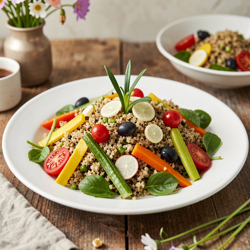 Sałatka z quinoa i wiosennymi warzywami (Wielkanocna) - zdjęcie 1