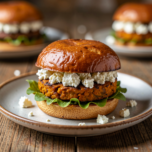 Burgery z pieczonej dyni z fetą - zdjęcie 1