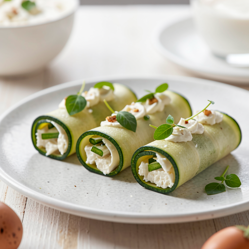 Zucchini Rolls with Cottage Cheese (Easter Appetizer) - photo 1