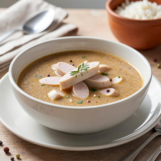Recipe for: Sour rye soup with white sausage - photo 1