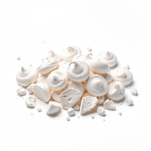Crushed meringues