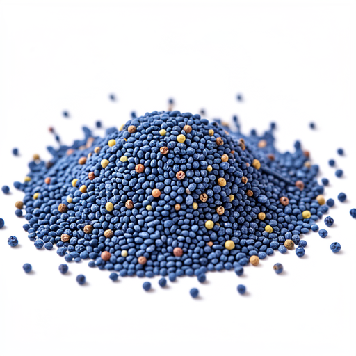 Blue poppy seeds, ground