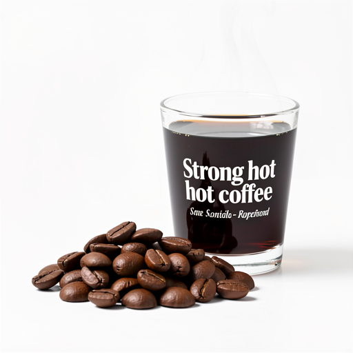 Strong, hot coffee