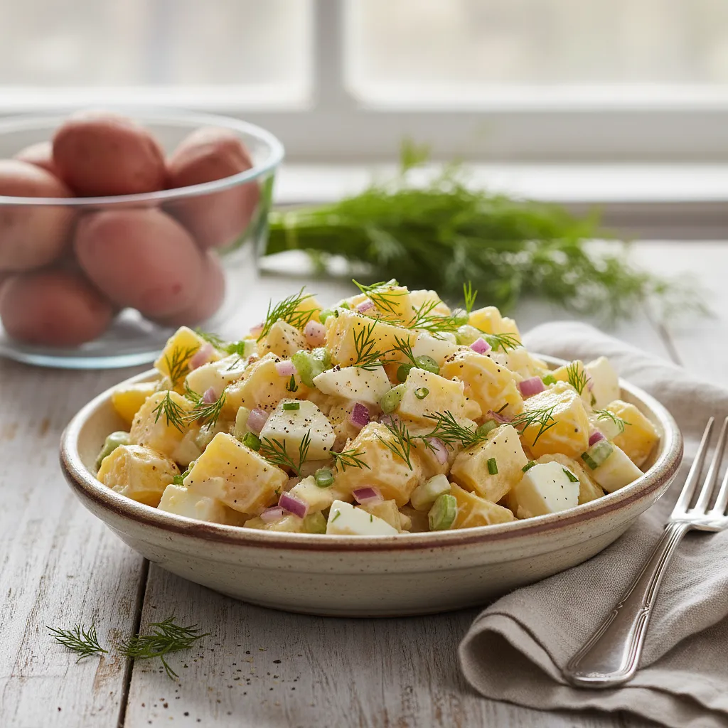 Recipe for: Klasyczna sałatka ziemniaczana z koperkiem - photo 1