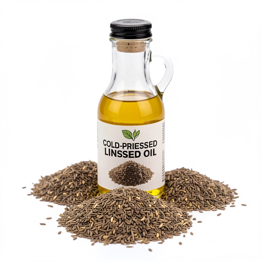 Cold-pressed flaxseed oil