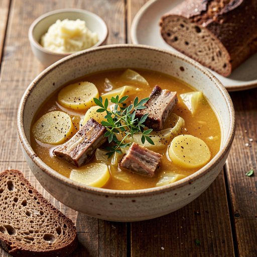 Sour soup with ribs - photo 1