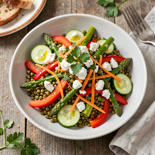 Lentil Salad with Spring Vegetables - photo 1