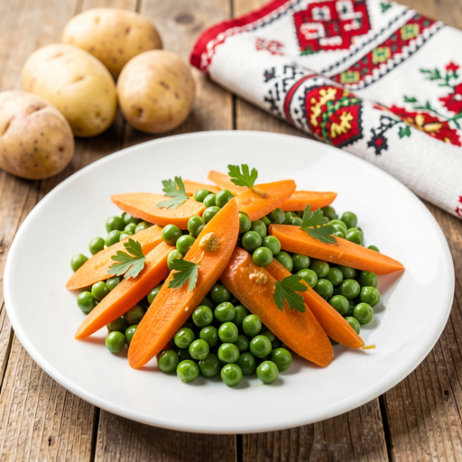 Carrots with Peas Warm - photo 1