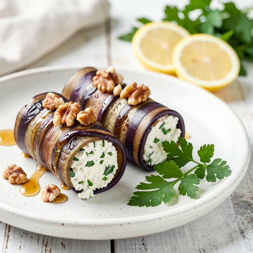 Roladki z bakłażana z fetą - photo 1