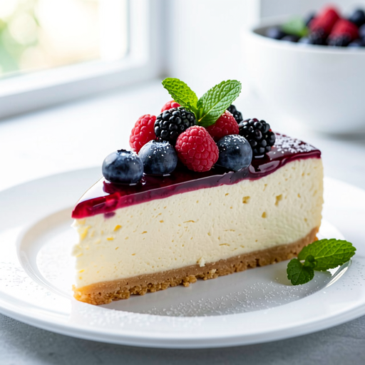 Sernik z ricottą i owocami leśnymi - photo 1