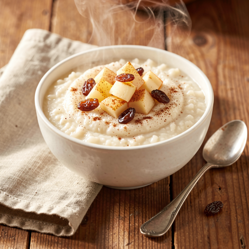 Rice with Apple, Cinnamon, and Raisins (vegetarian dessert) - photo 1