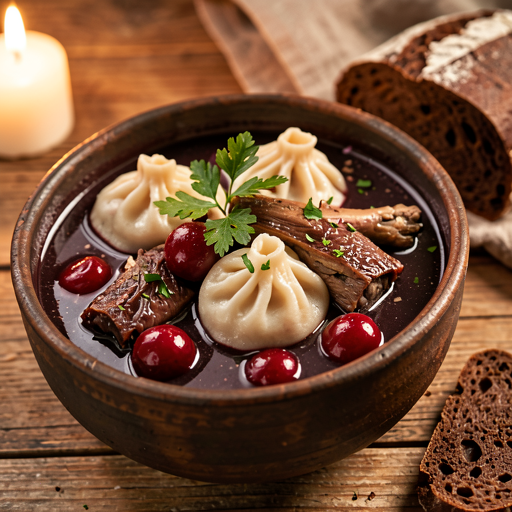 Duck Soup with Cherries and Dumplings - photo 1