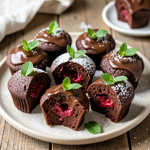 Chocolate Cupcakes with Raspberry Filling - photo 1