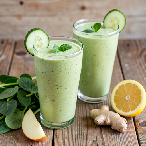 Green Vegetable Cocktail with Spinach and Buttermilk - photo 1