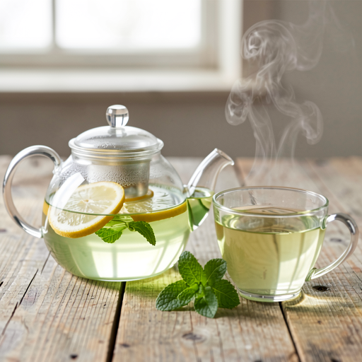 Green tea with lemon - photo 1