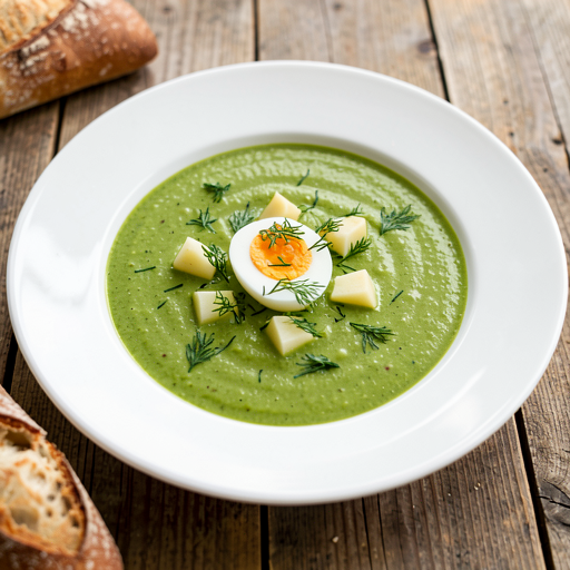 Sorrel soup with egg - photo 1