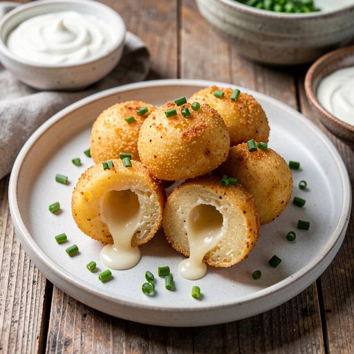 Potato balls with cheese - photo 1