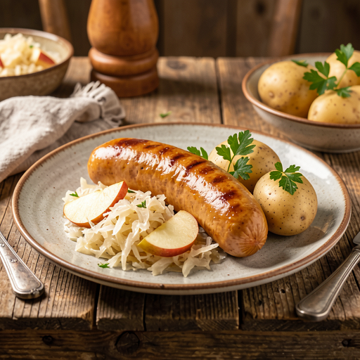 Przepis na: Kiełbasa z kapustą kiszoną (po polsku) - zdjęcie 1