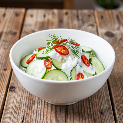 Hellish cucumber and yogurt salad - photo 1