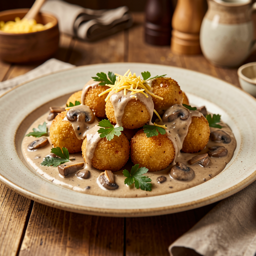 Recipe for: Dumplings with Mushroom Sauce (Regional) - photo 1
