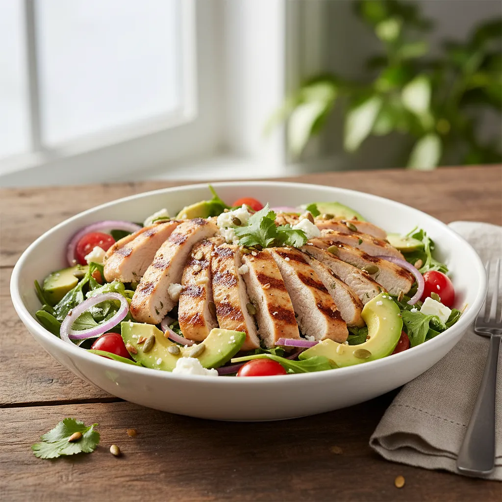 Sałatka z kurczakiem i awokado - zdjęcie 1