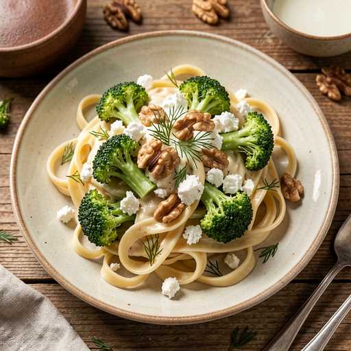 Pasta with Broccoli and Feta Cheese (Polish-Modern) - photo 1