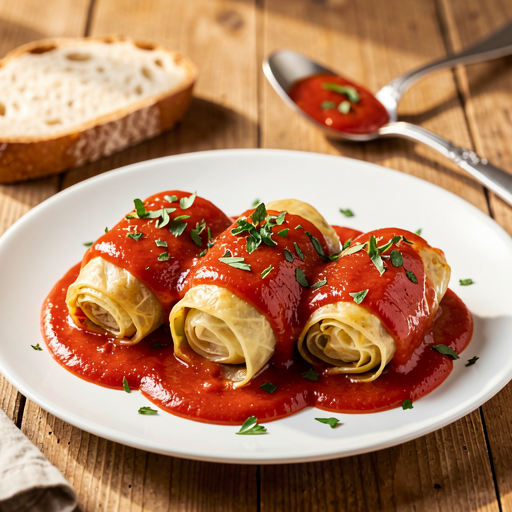 Stuffed Cabbage Rolls in Tomato Sauce with Bulgur - photo 1