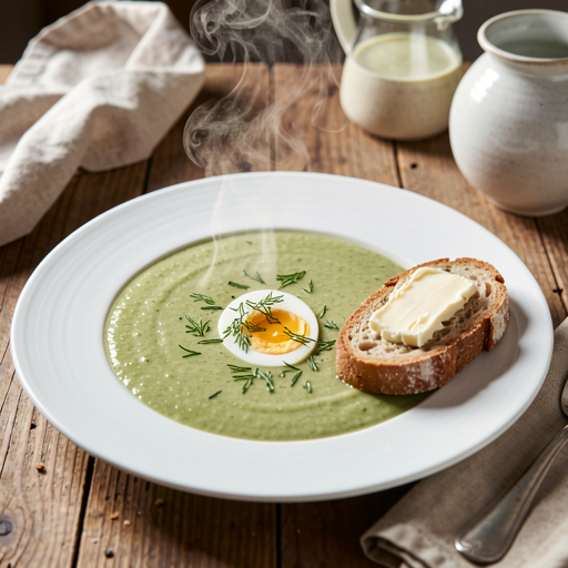 Recipe for: Sorrel soup with egg - photo 1