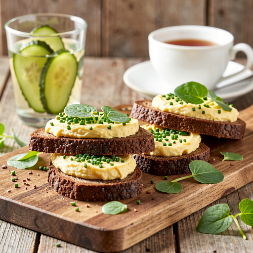 Kanapki z pastą jajeczną ze szczypiorkiem i szczawiem - zdjęcie 1
