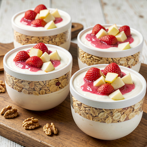 Muesli with yogurt and fruits (spring) - photo 1