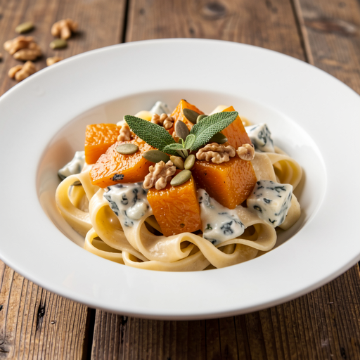 Pasta with Pumpkin and Blue Cheese - photo 1