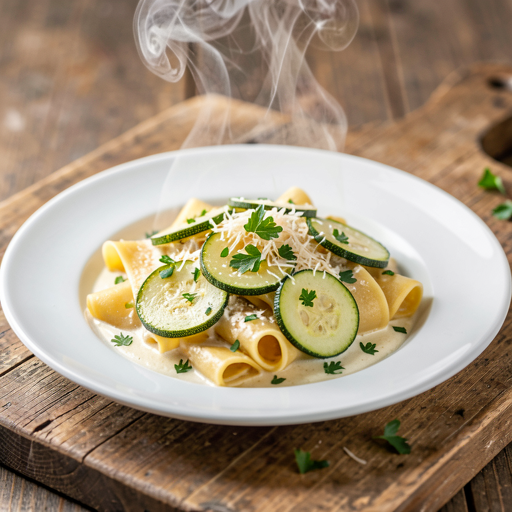 Pasta with zucchini and herbs - photo 1