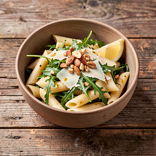 Pasta with arugula and Parmesan cheese - photo 1