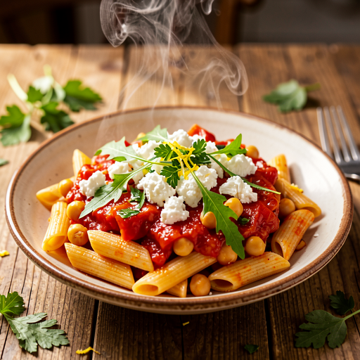 Pasta with Chickpeas and Tomatoes - photo 1