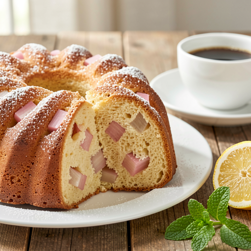 Babka wielkanocna z rabarbarem - zdjęcie 1