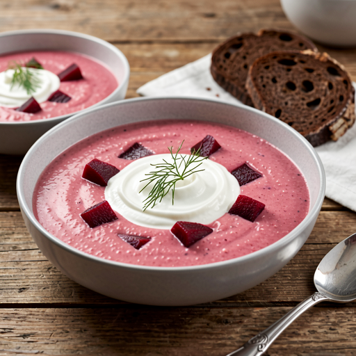 Horseradish soup with beets - photo 1