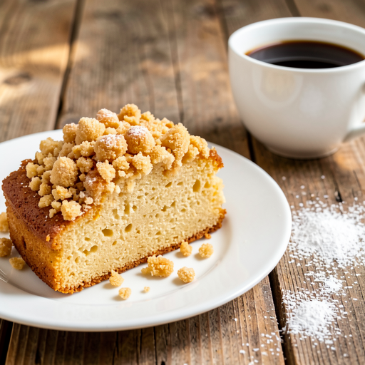 Traditional yeast cake with crumble - photo 1