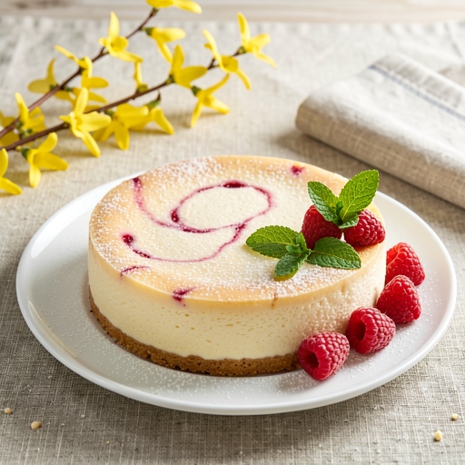 Easter cheesecake with raspberries (Polish-modern) - photo 1