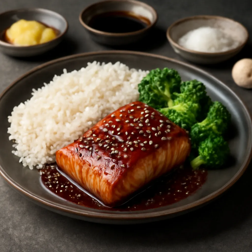 Przepis na: Teriyaki z łososiem - zdjęcie 1