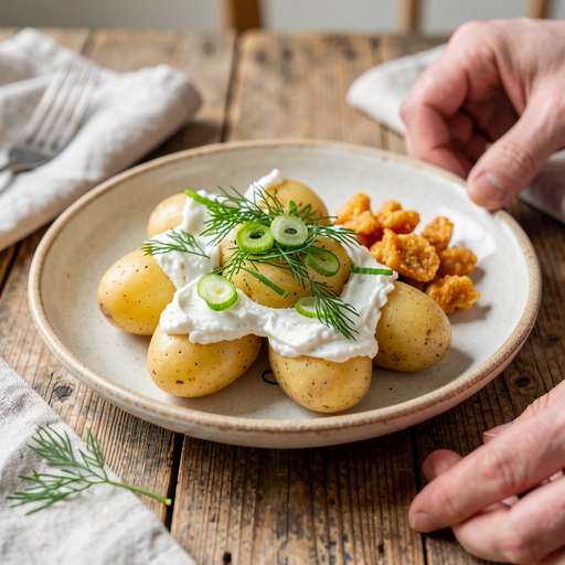 Recipe for: Potatoes with Gzik (a Greater Poland classic in a spring version) - photo 1