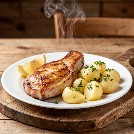 Przepis na: Kotlet schabowy z ziemniakami (klasyczny, domowy) - zdjęcie 1